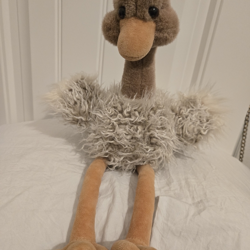 Plush Ostrich Toy‎ with Fluffy Feathers